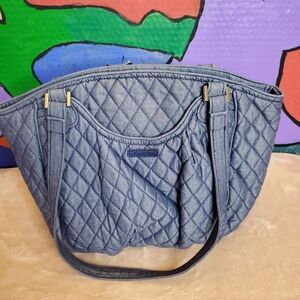Vera Bradley Quilted Denim Blue Tote